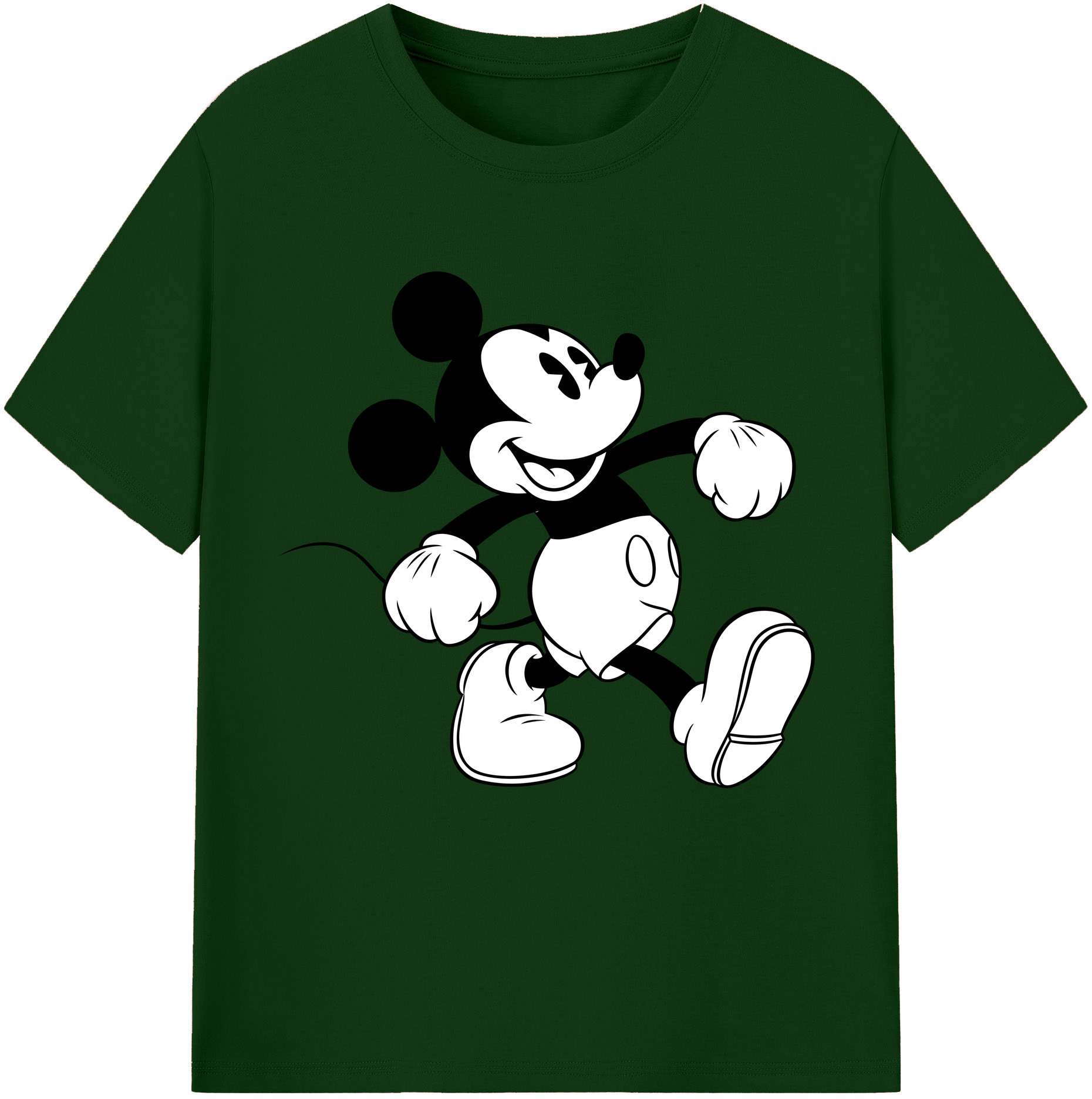 （画像用） ミッキーマウス Mickey Mouse 綿100％半袖Tシャツ（フロントプリント）